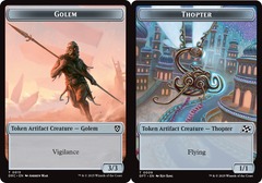 Golem (15) // Thopter (9) Token